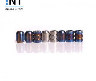 Titanium knife accessory colorful metal pedant for man knife beads
