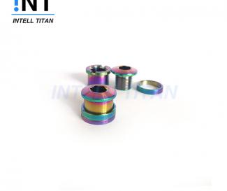 Titanium chain ring bolt and nut with spacer M8*0.75 for bicycle