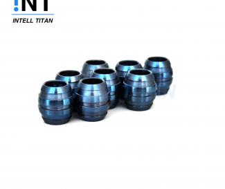 Titanium alloy GR5 blue color Titanium Lanyard Beads For knife 